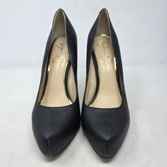 Jessica Simpson Black Platform High Heels Pumps Womens Size 10 - Picture 3 of 10
